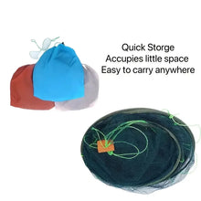 Red de pesca plegable de boca suelta de 80 cm, red de lanzamiento para tanques, trampa para peces, anguilas, camarones, langostinos, cebo y cangrejos