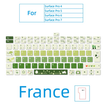 French Suitable for Microsoft Surface Book Laptop Go 1/2/3 Pro 4/5/6/7/8/9/10/11 Cartoon Computer Keyboard Sticker Key Sticker