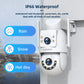 Lenovo Outdoor Security Camera 4K HD IP Camera  with Dual Lens PTZ Color Night Vision CCTV Video Surveillance Protection