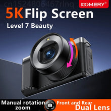 18X 80MP Digital Camera Flip Screen Front Rear Dual Lens Selfie Vlog Camcorder 4K Camera For Livestream Wide Angle Macro Lens