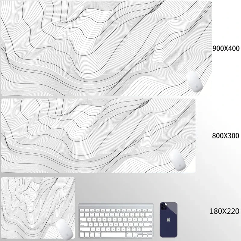 Computer-Mauspad Strata Liquid Gaming PC Deskmat Laptop PC-Zubehör Rutschfeste weiche Unterlage XXL-Größe Mauspad Groß 900x400 Matten