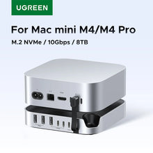 UGREEN USB HUB Docking Station for Mac Mini M4/M4 Pro M.2 NVMe SSD 8TB Max 10Gbps USB-A&C Ports SD&TF 170MB/s USB Splitter Dock