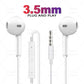 Original Headphones For Apple iPhone 17 16 15 Pro Max 14 13 12 11 USB-C Lightning 3.5mm Wired Earphone X 6 7 8 Phone Accessories