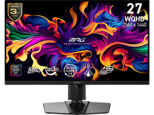 MSI 27 inch WQHD 2K 1440P 500Hz AMD FreeSync Premium Pro & G-Sync Compatible 0.03ms HDR500 USB-C OLED Gaming Computer Monitor for both PC and Console Gaming MPG 271QR QD-OLED X50