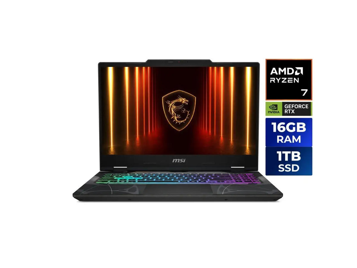 MSI Cyborg A15 15.6" 144hz FHD Gaming Laptop - AMD Ryzen 7 260 - GeForce RTX 5060 - 16GB DDR5 RAM - 1TB SSD - Windows 11 Home (Cyborg A15 AI B2HWFKG-030US)