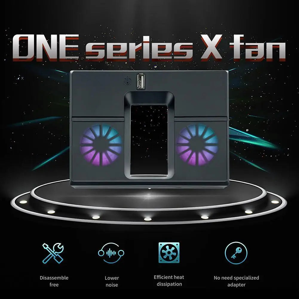 Vertical Cooling Fan with Dual Fans and USB Port Heat Dissipation Fan Cooling Fan Dock Station for Xbox Series X Host Console