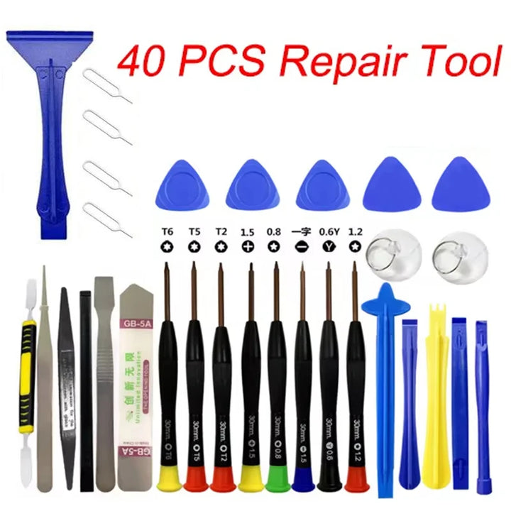 40 In 1 Multifunctional Disassembly Tool For Phone Tablet PC Laptop Precision Electronics Tool Maintenance Supplies Kit DIY Fix