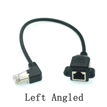 RJ45 Male To Female 90 Degree Up Downed Angle Cord Plugs Ethernet RJ45 8P8C LAN Network Extension Cable 30cm 60cm 100cm 1ft 2ft