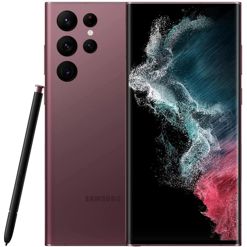 Samsung Galaxy S22 Ultra 5G Refurbished Smartphone S908U1 8K Camera 6.8inch  Screen 128G Original Unlocked Phone S22U US Version