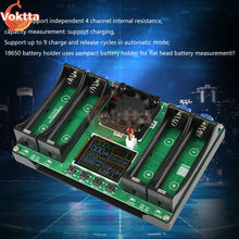18650 Lithium Battery Capacity Tester LCD Display Universal Battery  Charger Tester 2/4 Channel MAh MWh Power Detector Analyzer