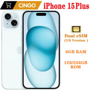 iPhone 15 Plus original, 128/256 GB ROM, 6 GB RAM, Dual eSIM, OLED de 6.7", Face ID, NFC, A16, 15Plus, 15plus, celular 5G