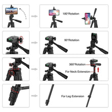 Phone Tripod Stand with Bluetooth Remote Aluminum Universal Camera Gopro Phone Photography Holder Recording Mobile Live Tripod