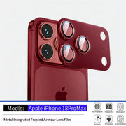2 unidades de protector de lente Aomor para iPhone 18 17 Pro Max, de metal con fuerte adsorción, vidrio templado 9H, cubierta protectora completa para la cámara