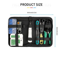 RJ45 Crimping Tool Kit Network RJ45 RJ11 Cable Tester Stripper Punch Down Tool Screwdrivers 10pcs Cat5 Plugs Boots Set