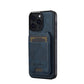 2 in 1 Detachable Leather iPhone Case with Card Pocket - Magnetic Cover for iPhone 17 pro Max 17 Air 15 14 13 12 11 pro Max