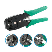 RJ45 Crimping Tool 6P 8P RJ11 RJ12 Network Cable Tester Crimper Stripper Cutter Plier for Ethernet LAN Crystal Head Installation