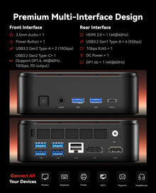 ACEMAGIC Ryzen 7 7730U Mini PC 16GB LPDDR4X 512GB M.2 SSD Desktop Computer 8C/16T Up to 4.5GHz WiFi 6 BT5.2 4K Triple Display
