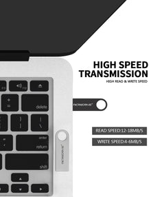 Metal USB 2.0 Flash Drive Pendrive 16GB 32GB 64GB High Speed Memory Stick U Disk 128GB Key Ring Gift