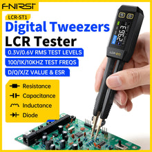 FNIRSI LCR-ST1 Smart Tweezer LCR SMD ESR Mini Tester Resistance Capacitance Inductance Continuity Diode Test Measurement Tools