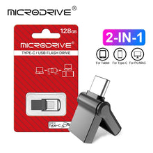 OTG Type C Pen Drive Mini Metal USB Memory Stick 32GB USB Flash Card 128GB Type-C Pendrive for Smartphone Huawei