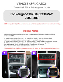 Hizpo 9" Wireless CarPlay for Apple Android Auto Car Radio For Peugeot 307 307CC 307SW 2002-2013 GPS Multimedia Stereo 6115 RDS