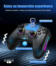 Wireless Gamepad Gyro Sensor Hall Joystick and Effect Trigger Built-in Speaker for PS5 ps4 Wired Controller Gamer Wireless Game