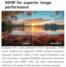 1080P120/4K60 20X Optical Zoom AI Auto Tracking NDI PTZ Camera SDI HDMI USB3.0 POE IP Live Streaming Camera For Church Events