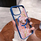 Pink Lily Magnetic Phone Case For iPhone 17 16 15 14 13 12 11Pro Max Plus It features a stylish pattern design