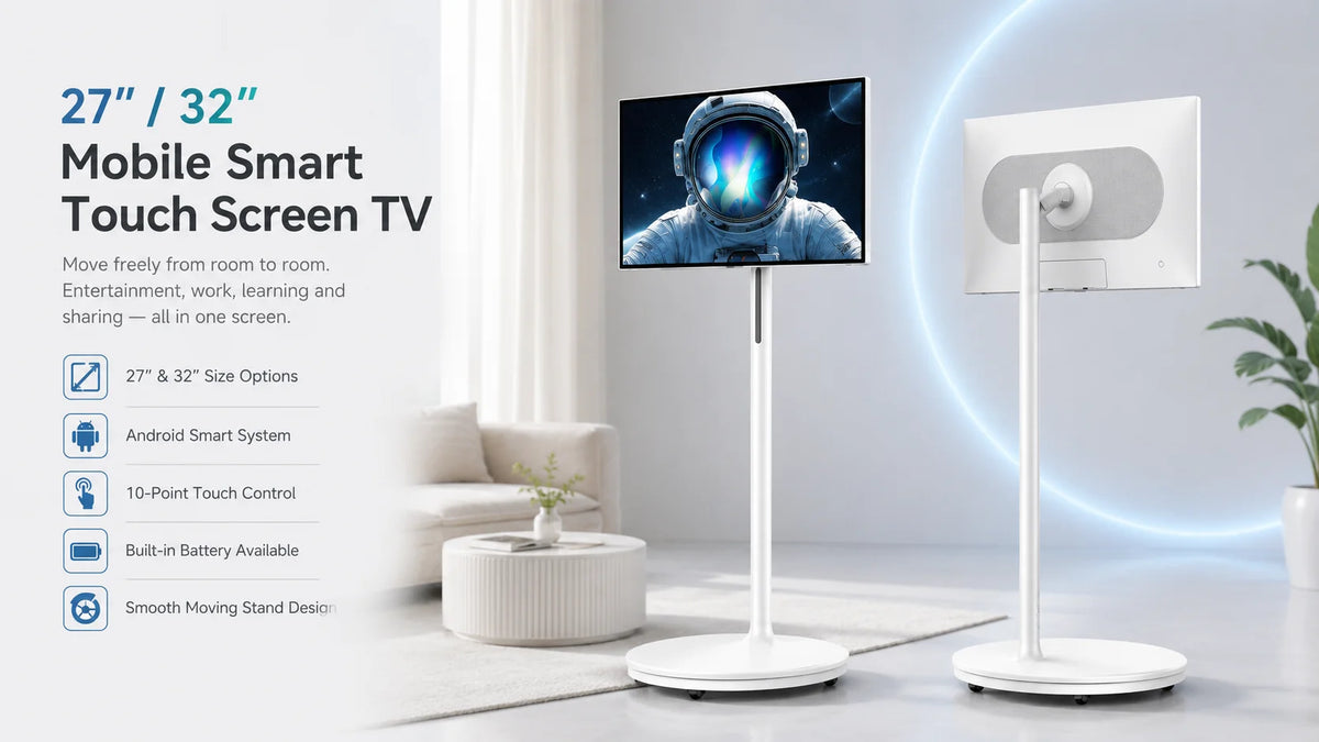 32 Inch Portable Smart TV Wireless Interactive Touch Monitor Television Smart LCD with Touch Screen Technology