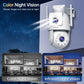 Lenovo Outdoor Security Camera 4K HD IP Camera  with Dual Lens PTZ Color Night Vision CCTV Video Surveillance Protection