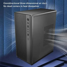 LDPCSJ Portable Mini PC Computer Case Support ATX Power Supply Fit M‑ATX & ITX Motherboard Compact Desktop Chassis With Fast Heat Dissipation For Home Use Gaming Entertainment DIY PC Building Desktop Computer Shell Housing