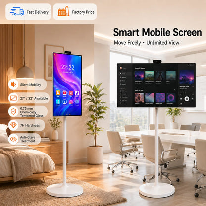 32 Inch Portable Smart TV Wireless Interactive Touch Monitor Television Smart LCD with Touch Screen Technology