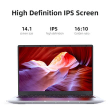Computadora portátil ultradelgada de 14.1" con Windows 11 Pro, Intel Atom A3950, 12 GB de RAM, SSD de 1 TB/2 TB, notebook Full HD 1080p para oficina y estudio