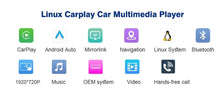 Linux System Wireless Carplay Android Auto Radio For Mercedes Benz A CLA GLA W176 C117 X156 2012-2018 Car Multimedia Player BT