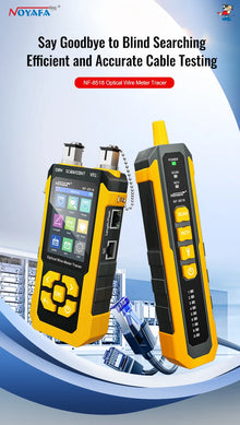NOYAFA NF-8518 Network Cable Tester Optical Wire Tracer with OPM VFL POE NCV Port Flash Length Measurement RJ45 Continuity Test