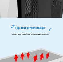 Power Train Dreamland PRO ATX Motherboard PC Gaming 360 Water-Cooled Sea View Room Double-Sided Glass Gaming Computer Case