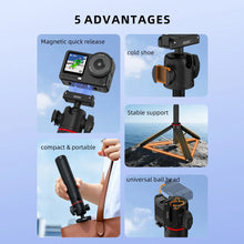 BRDRC Tripod for DJI Osmo 360 II Camera Quick-release Mount Adapter Tripod Selfie Stick With Cold Shoe Photography Accessories