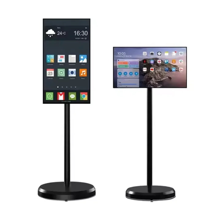 TV inteligente portátil con pantalla táctil de 21.5 pulgadas, Android 11, monitor WiFi inalámbrico con batería, para el hogar, exteriores, USB, segunda pantalla para teléfono móvil