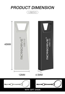 Mini Metal USB3.0 Flash Drive Pen Drive 16GB 32GB 64GB 128GB USB 3.0 Flash Stick Pendrive Cle USB