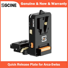 ZGCINE VM-VP4 Dual Quick Release V-Mount Battery Plate for Arca-Swiss, L-Shape for Sony Canon Nikon DSLR Camera, Tripod