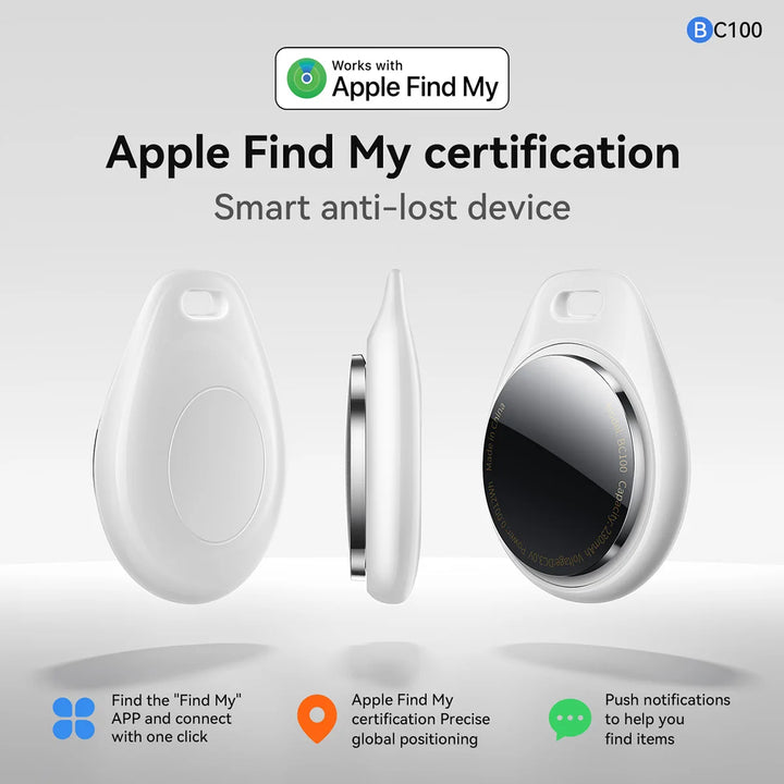 BC100 Airtag For Apple Find My With Case Anti Lost Device Smart Trackers For Cars Pet Keychain Bluetooth Mini Locator GPS Finder