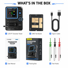 FNIRSI LCR-P1 Transistor Tester, LCR Meter, Capacitor Tester, Auto Test MOSFET/PNP/NPN, Diode/Zener, R/L/C & ESR Meter