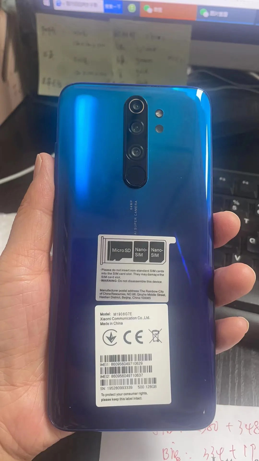4G Smartphone Xiaomi Redmi Note 8 Pro 6GB 64GB/128GB NFC Android Cell Phones Mobil Phone Dual SIM Cellphone Global ROM