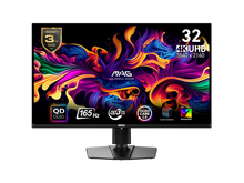 MSI 32" (31.5" viewable) UHD 4K 165Hz with AMD FreeSync Premium Pro 0.03ms HDR400 USB-C OLED Gaming Computer Monitor with Height Adjustable, Pivot, Swivel & Tilt stand MAG 321UP QD-OLED