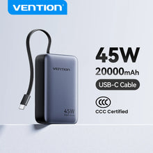 Vention CCC 45W 20000mAh Powerbank Schnelllade-Ladegerät für Xiaomi iPhone Pro Max Samsung Galaxy Akku 3C Powerbank