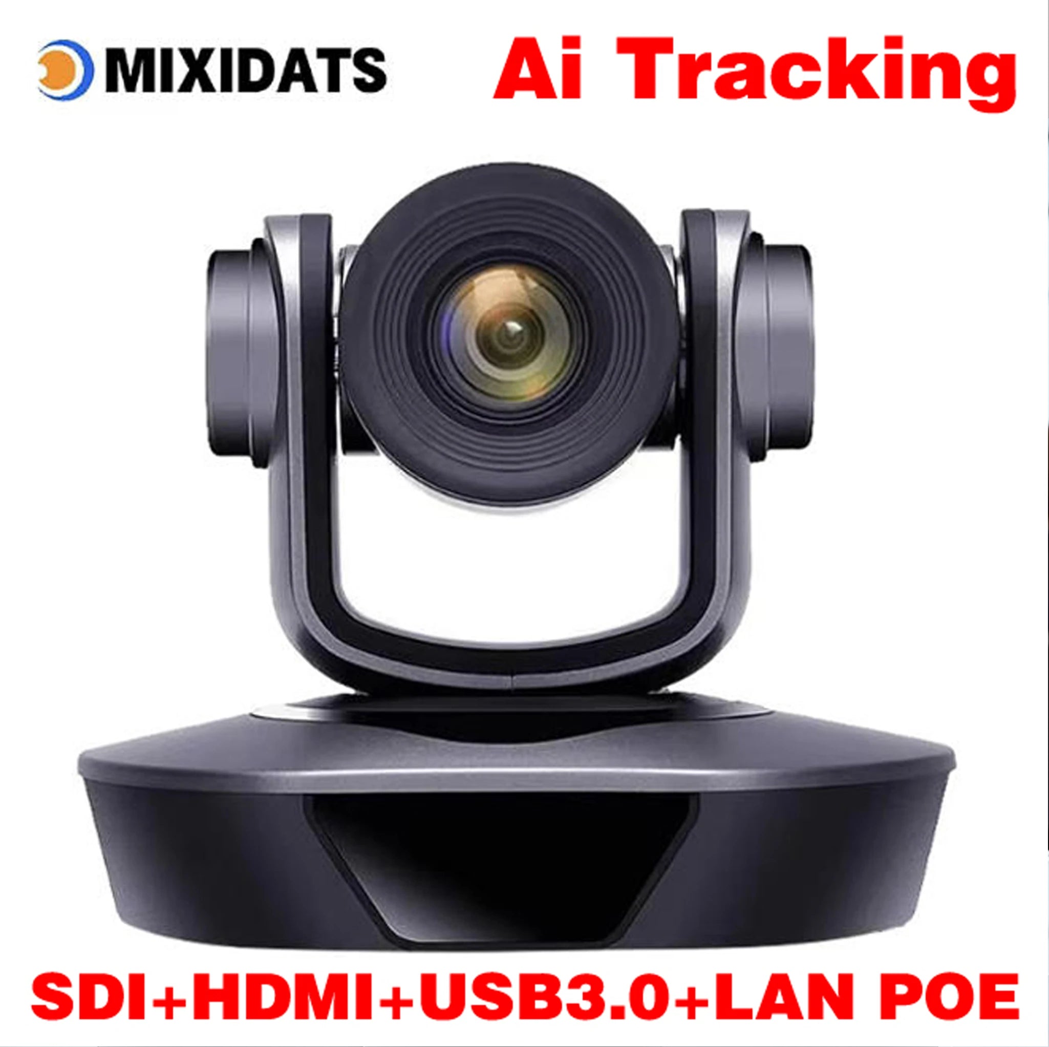 4K Ultra HD PTZ Camera, 20x Zoom, Supports NDI, POE, Ideal for Video Conferencing, Churches, Events, and Live Streaming