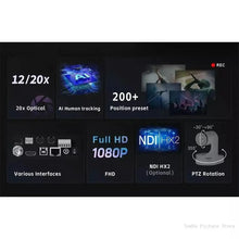 Cinetreak CT-PT20/CT-PT12/CT-PT20 NDI/CT-PT12 NDI 12/20x Optical Zoom HDMI&SDI AI Livestream PTZ Camera for Education Conference