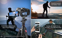 SmallRig T-10 Aluminum Tripod Compact lightweight Foldable Tripod Can Load 15kg Suitable Various Scenarios for Camera Phone 3983