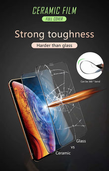 3Pcs Ceramic Fiber Protective Glass On The For iPhone 17 16 15 14 13 12 11 Pro Max 12 Mini 13 Mini Screen Protector Film Air 16E
