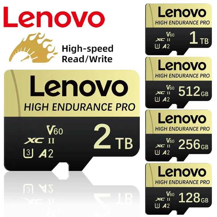 Tarjeta de memoria SD Lenovo de 2 TB 1 TB, tarjeta Micro TF de alta velocidad Clase 10 de 1 TB 512 GB para Nintendo Switch, PC, teléfono inteligente, tarjeta SD de 128 GB 256 GB